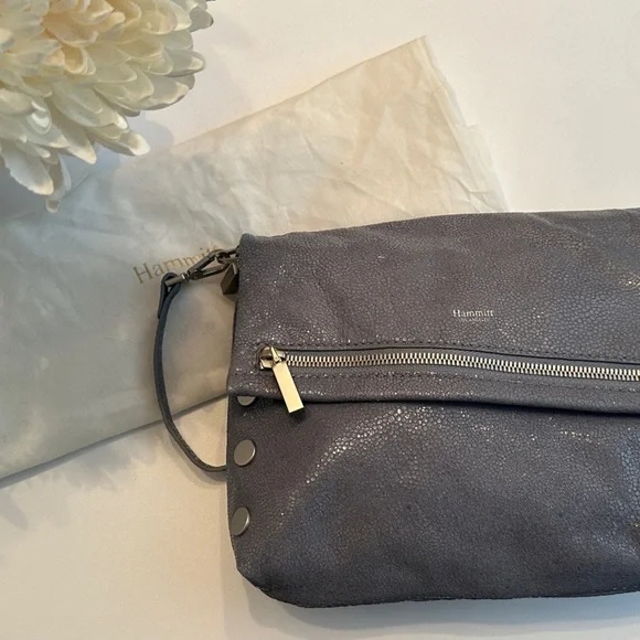 Hammitt VIP Medium Blue Gray/Brushed Silver - Picture 10 of 11